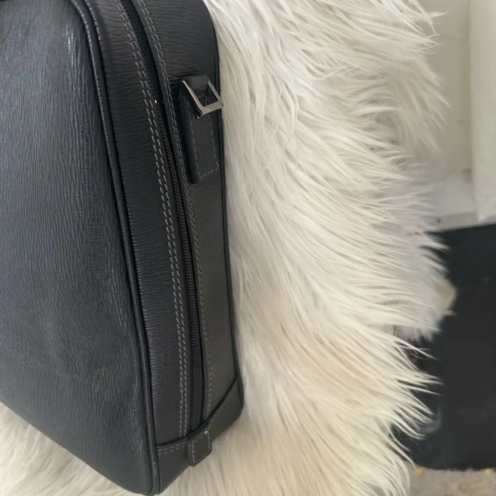 Salvatore Ferragamo Revival Leather Briefcase Laptop Bag
